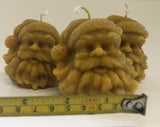 3 x Father Christmas Beeswax Candles - BEE KEEPING EQUIPMENT