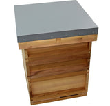 Starter Kit for National Bee Hive in Cedar with Frames, Wax, Smoker, Suit, Gloves and Tool - BEE KEEPING EQUIPMENT