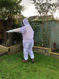 Bee Safe - White Beekeeping  Suit Ventilated - BEE KEEPING EQUIPMENT