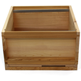 National cedar Bee Hive (flat roof) Flat Packed 14x12 brood box - BEE KEEPING EQUIPMENT