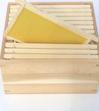 Starter Kit for National Bee Hive in Cedar with Frames, Wax, Smoker, Suit, Gloves and Tool - BEE KEEPING EQUIPMENT