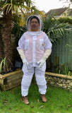 Bee Safe - White Beekeeping  Suit Ventilated - BEE KEEPING EQUIPMENT