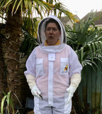Bee Safe - White Beekeeping  Suit Ventilated - BEE KEEPING EQUIPMENT