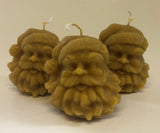 3 x Father Christmas Beeswax Candles - BEE KEEPING EQUIPMENT