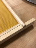 Assembled 10 x D.N.4 National Brood Frame, Assembled, With Premium Wax Foundation - BEE KEEPING EQUIPMENT
