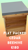 West Country Honey National Cedar Bee Hive Flat Packed