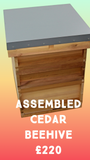Assembled National cedar Bee Hive (flat roof)