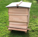 West Country Honey assembled National cedar bee hive for beekeeping enthusiasts