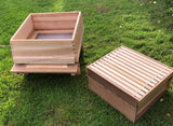 West Country Honey Bee Hive with Assembled Cedar Supers for Easy Bee Keeping