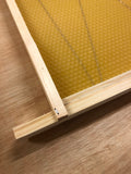 Assembled 10 x D.N.4 National Brood Frame, Assembled, With Premium Wax Foundation - BEE KEEPING EQUIPMENT