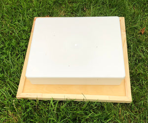 Crown Board and feeder 36cm x 36cm with Centre Hole - BEE KEEPING EQUIPMENT