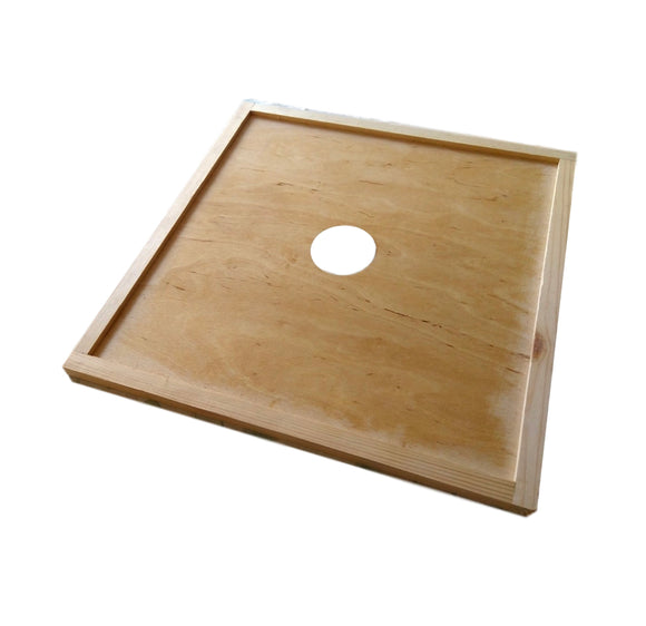 Crown Board for National Wooden Hive (46cm x 46cm) with Centre Hole