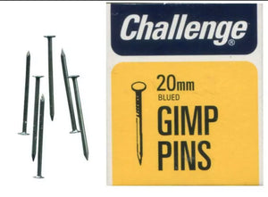 3/4" (20mm) Blued Gimp Pins, 40g Pack - CHALLENGE