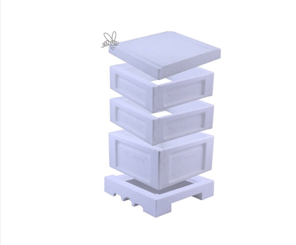 Flat Packed Swienty National polystyrene Complete Beehive - BEE KEEPING EQUIPMENT