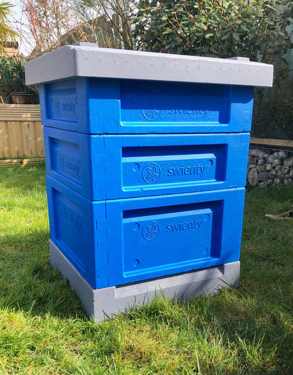 2024 Swienty National polystyrene  Complete Beehive With Buckfast Bees (£100 Deposit) - BEE KEEPING EQUIPMENT