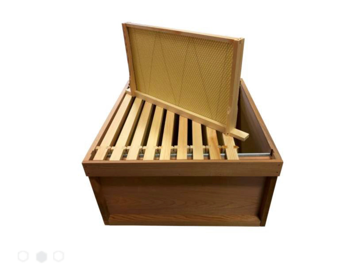 WBC Cedar Brood Box Assembled with Frames and Foundation – BEE KEEPING ...