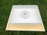Crown Board and feeder 36cm x 36cm with Centre Hole - BEE KEEPING EQUIPMENT