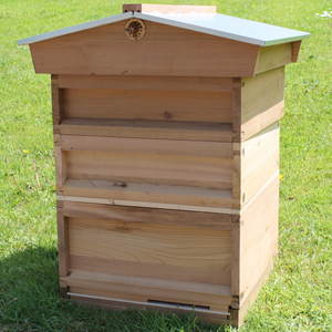 Assembled National Cedar Bee Hive Gabled Roof - BEE KEEPING EQUIPMENT
