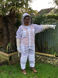 Bee Safe - White Beekeeping  Suit Ventilated - BEE KEEPING EQUIPMENT