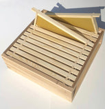 Starter Kit for National Bee Hive in Cedar with Frames, Wax, Smoker, Suit, Gloves and Tool