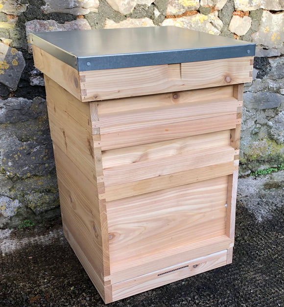 Budget 14 x 12 Assembled National cedar Bee Hive (flat roof)