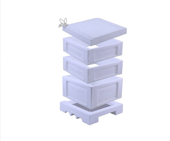 Flat Packed Swienty polystyrene Beehive with 14x12 Brood Box