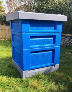 Swienty Beehive Assembled and painted With Frames and Foundation