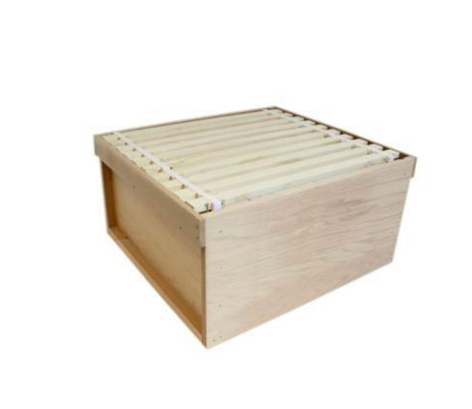 WBC Cedar Brood Box Assembled with Frames and Foundation – BEE KEEPING ...