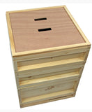 2024 Complete National Pine Beehive with bees (Deposit £100)