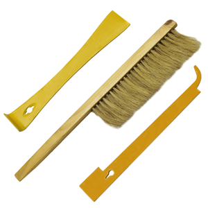 Beekeepers tool kit, includes brush, hive tool, and j tool